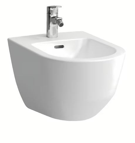 Biały wiszący bidet Laufen Pro s o nowoczesnym designie do łazienki