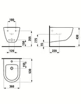 Biały wiszący bidet Laufen Pro s o nowoczesnym designie do łazienki