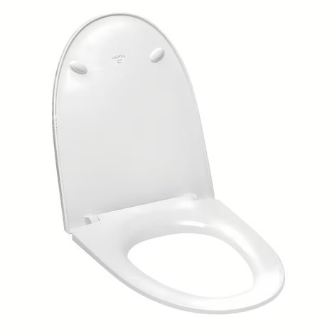 Biała DESKA sedesowa Laufen Pro Nordic z duroplastu z soft Close pro ciche i płynne domykanie.