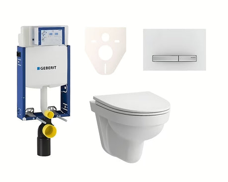 Zestaw WC podtynkowy Laufen Pro Nordic ze zbiornikiem Geberit Kombifix i deską sedesową z soft Close
