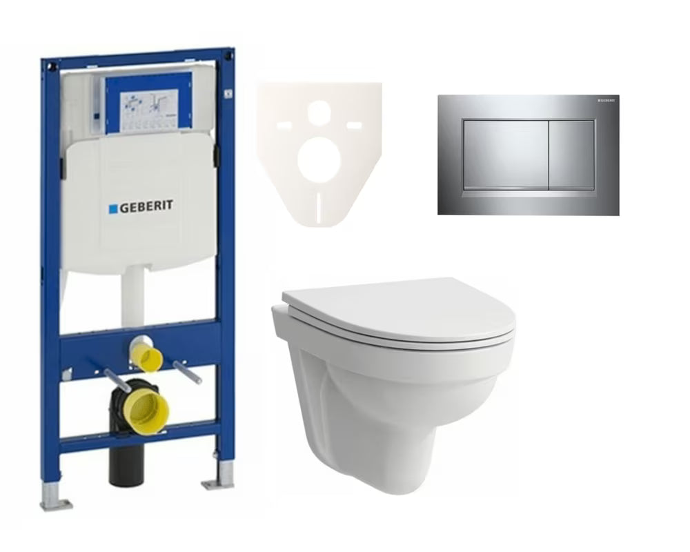 Zestaw WC podtynkowy Geberit z MISKA wc Laufen Pro Nordic pro do zabudowy lekkiej w ścianach lekkich