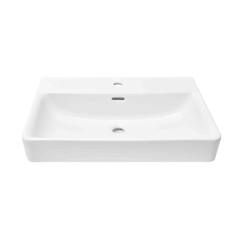 Wiszące ceramiczna umywalka Laufen Pro S biała z otworem na pro baterię pośrodku, 65x46,5 cm.