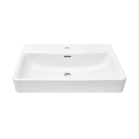 Wiszące ceramiczna umywalka Laufen Pro S biała z otworem na pro baterię pośrodku, 65x46,5 cm.