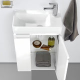 Biała ceramiczna mała umywalka Laufen Pro S 48x28 cm z otworem pro na baterię po prawej stronie