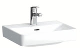 Biała ceramiczna mała umywalka Laufen Pro S 45 x 34 cm z otworem pro na baterię pośrodku