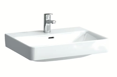 Biała ceramiczna umywalka wisząca Laufen Pro S 60x46,5 cm z otworem na baterię pośrodku