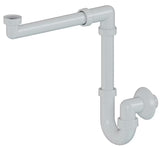 SIKO Multi syfon umywalkowy do mebli łazienkowych oszczędzający miejsce, 5/4 nakrętka x 40 mm