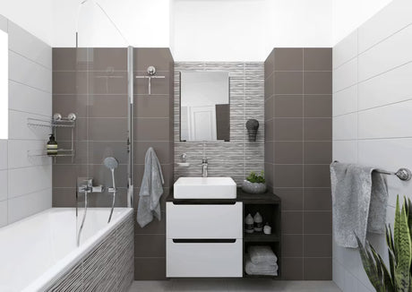 Multi Ecoloc ściągaczka do szyb w wykończeniu chrom z przyssawką bez wiercenia