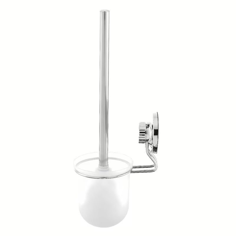 Ścienna SZCZOTKA do Wc Multi Ecoloc w wykończeniu chrom z przyssawką pro montaż bez wiercenia.