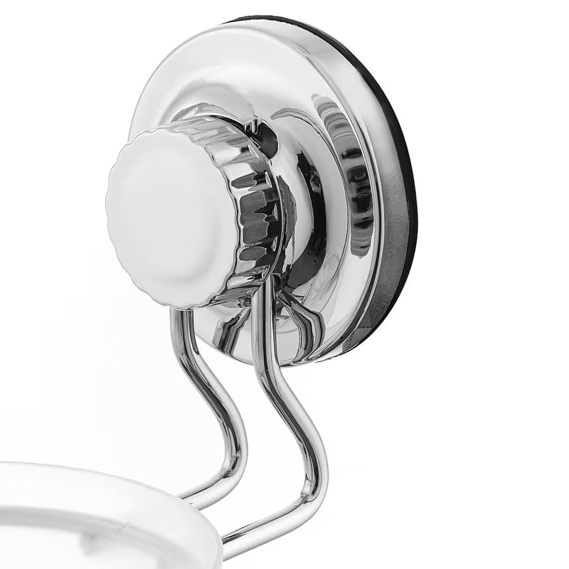 Ścienna SZCZOTKA do Wc Multi Ecoloc w wykończeniu chrom z przyssawką pro montaż bez wiercenia.