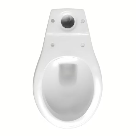 Biała KOMPAKT wc Multi Eur w klasycznym stylu, z odpływem poziomym i mechanizmem DualFlush