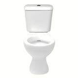 Biały KOMPAKT wc Multi Eur z odpływem dolnym do podłogi i spłuczką z zaworami w komplecie