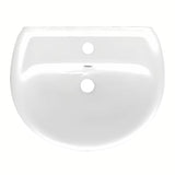 Biała wiszące ceramiczna umywalka Multi 50 x 39,5 cm z otworem pro baterię pośrodku