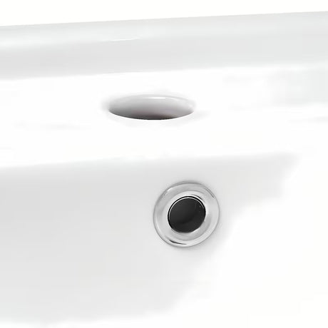 Biała wiszące ceramiczna umywalka Multi 50 x 39,5 cm z otworem pro baterię pośrodku