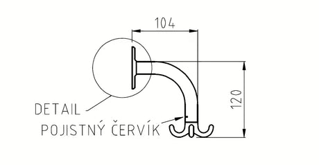 Elegancki chromowany wieszak 4 hakowy do łazienki na ręczniki, ręczniki kąpielowe i szlafrok.