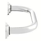 Chromowany ścienny uchwyt Multi do łazienki pro dla bezpieczniejszego poruszania się i łatwiejszego wstawania.