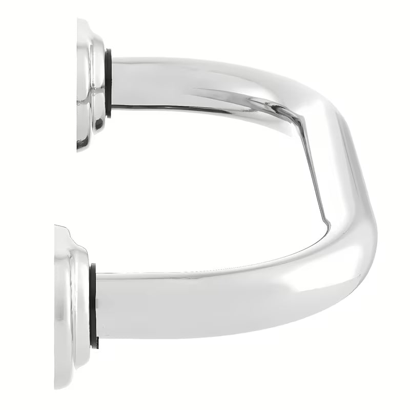 Chromowany ścienny uchwyt Multi do łazienki pro dla bezpieczniejszego poruszania się i łatwiejszego wstawania.