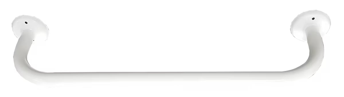 Biały ścienny łazienkowy uchwyt Multi z metalu pro dla bezpieczniejszego poruszania się i łatwiejszego wstawania.