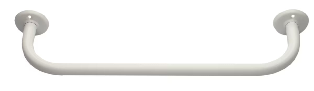 Biały ścienny uchwyt do łazienki pro dla bezpieczniejszego poruszania się i łatwiejszego wstawania z wanny lub z toalety