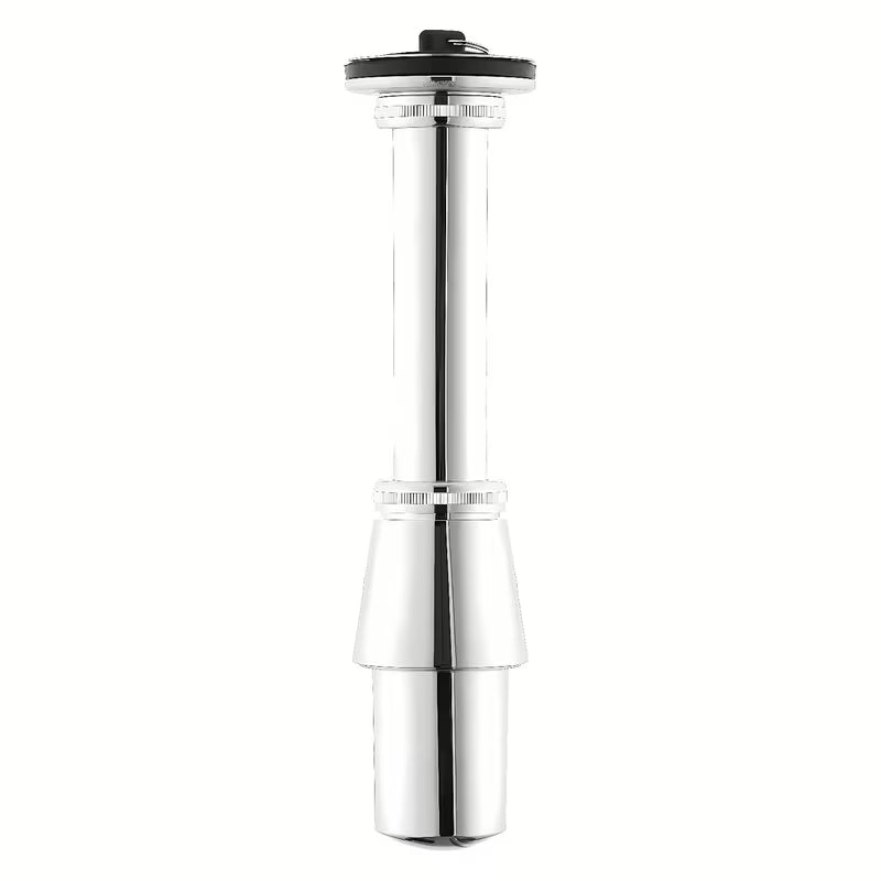 Designowy syfon umywalkowy pro do umywalki w wykończeniu chrome o średnicy 32 mm.