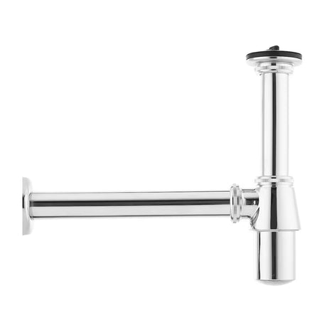 Designowy syfon umywalkowy pro do umywalki w wykończeniu chrome o średnicy 32 mm.