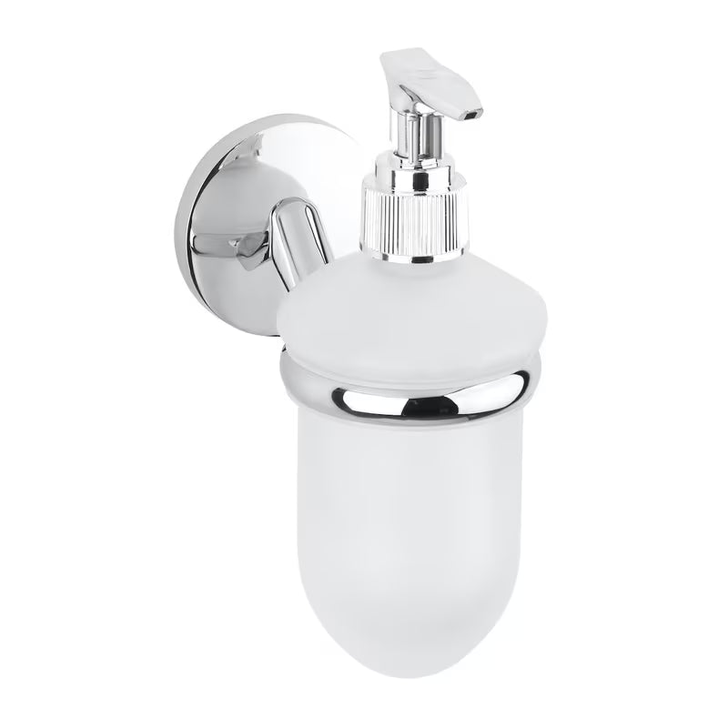 Elegancki dozownik do mydła Multi Simple w wykończeniu chrome pro do codziennego użytku w łazience.