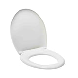 Biała DESKA sedesowa Multi Universal z termoplastu z plastikowymi zawiasami i ukrytym mocowaniem.