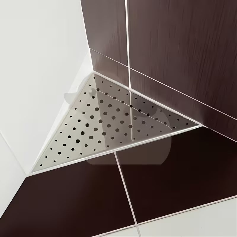 Narożny odpływ liniowy Multi 30x30 cm ze stali nierdzewnej z rusztem i syfonem