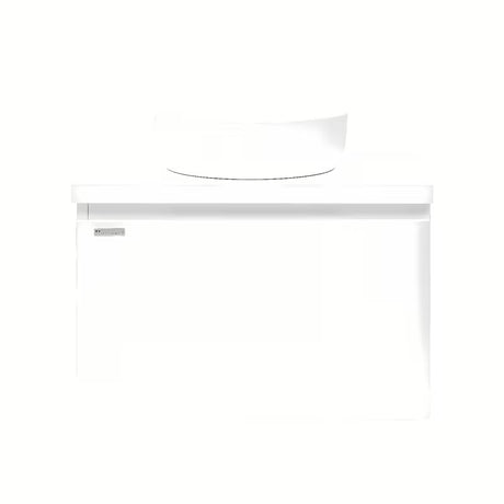 Wisząca szafka pod umywalkę Naturel Ancona 80x46 cm w kolorze białym, z połyskiem