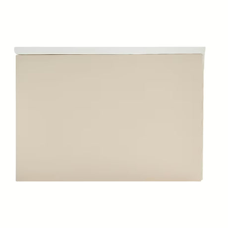 Wisząca szafka łazienkowa z umywalką Naturel Austen 120x35x52 cm w matowym beżowym kolorze