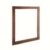 Lustro Naturel Country 65 x 80 cm z ramą z litego drewna w odcieniu palisander.