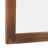Lustro Naturel Country 65 x 80 cm z ramą z litego drewna w odcieniu palisander.