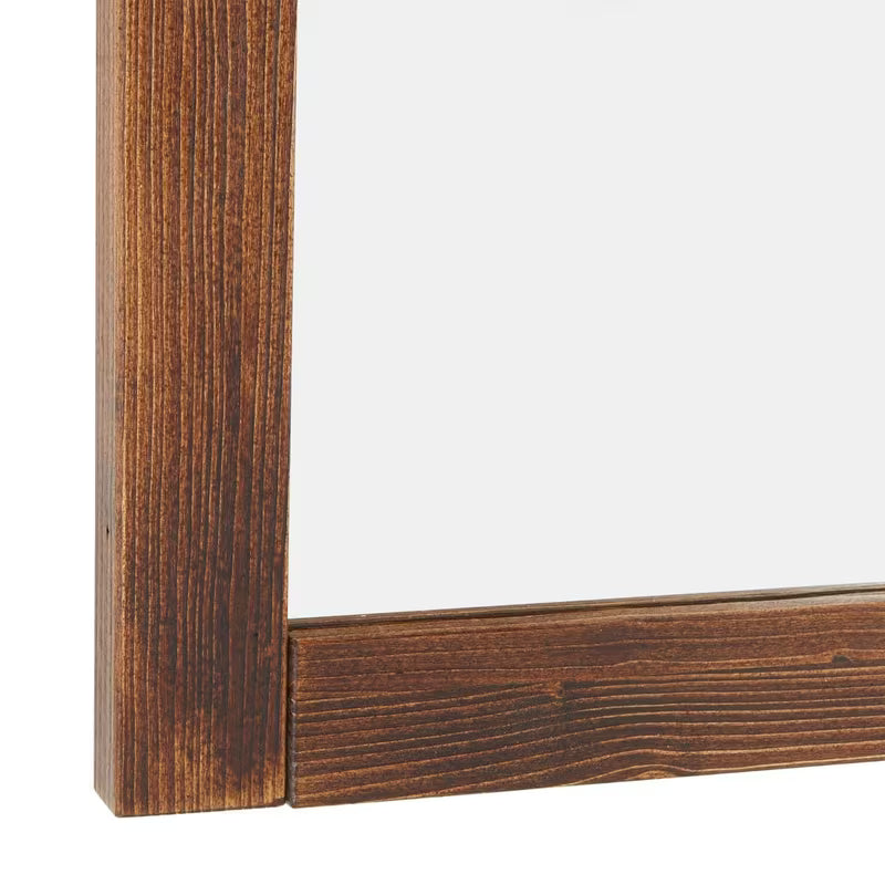 Lustro Naturel Country 65 x 80 cm z ramą z litego drewna w odcieniu palisander.