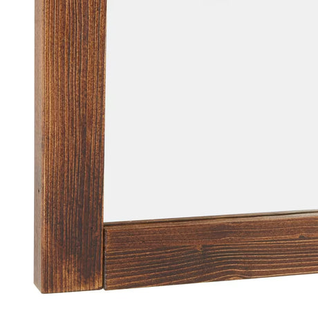 Lustro Naturel Country 65 x 80 cm z ramą z litego drewna w odcieniu palisander.