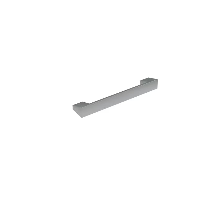 Błyszczący chromowany uchwyt Naturel Cube do meble łazienkowe o minimalistycznym designie