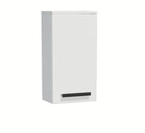 Błyszczący chromowany uchwyt Naturel Cube do meble łazienkowe o minimalistycznym designie