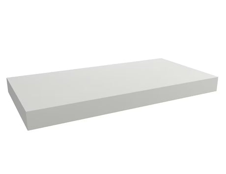 Wisząca blat łazienkowy  Naturel Dolce w kolorze biały mat (white matt), o wymiarach 100x50x8 cm.