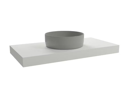 Wisząca blat łazienkowy  Naturel Dolce w kolorze biały mat (white matt), o wymiarach 100x50x8 cm.