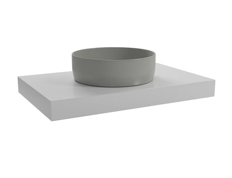 Wisząca blat pod umywalkę nablatową Naturel Dolce 80x50x8 cm w kolorze glossy white