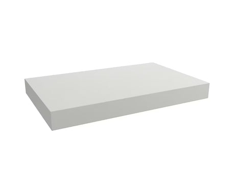 Naturel Dolce wisząca blat pod umywalkę nablatową 80x50x8 cm w kolorze biały mat (white matt)