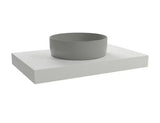 Naturel Dolce wisząca blat pod umywalkę nablatową 80x50x8 cm w kolorze biały mat (white matt)