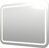 Prostokątne lustro łazienkowe LUSTRO led Naturel Iluxit 100x70 cm z sensorem z podgrzewaniem przeciw parowaniu