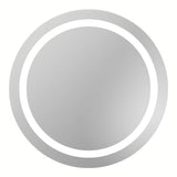 Okrągłe LUSTRO led Naturel Iluxit 67 cm z zimnym białym oświetleniem bez wyłącznika