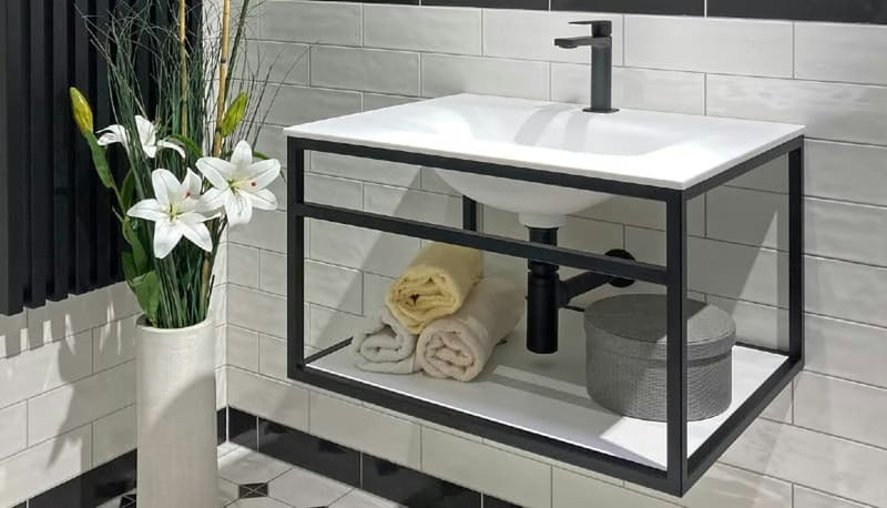 Naturel Industrial w stylu industrialnym pro nowoczesnej łazienki
