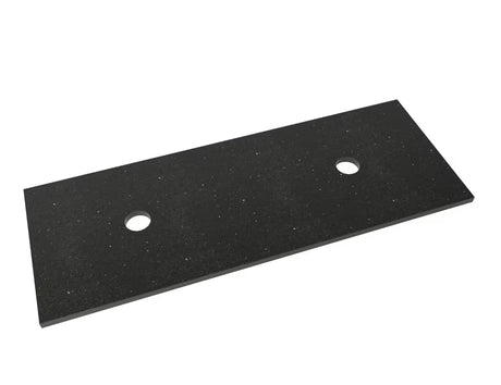 Blat maskujący Naturel Gobi z kamienia technicznego Technistone w kolorze gobi black z dwoma wycięciami