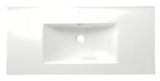 Biała ceramiczna umywalka meblowa Naturel Modena 101x46 cm z centralnym otworem na pro baterię