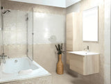 Prostokątne lustro ścienne lustro Naturel 55x85 cm w aluminiowej ramie