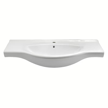 Biała ceramiczna umywalka meblowa Naturel Pro 102 x 50 cm z otworem na pro baterię pośrodku