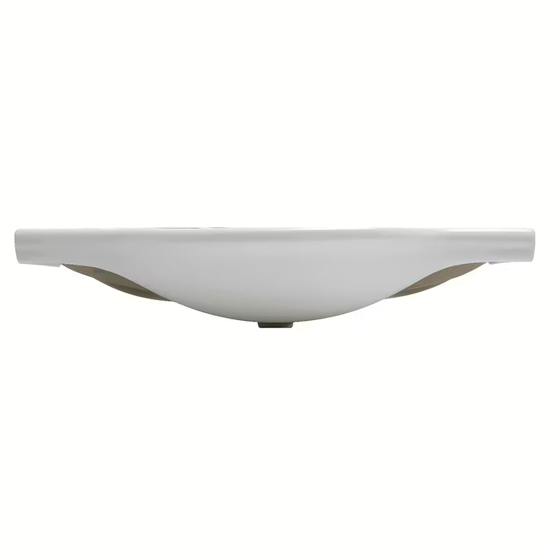 Biała ceramiczna umywalka meblowa Naturel Pro 102 x 50 cm z otworem na pro baterię pośrodku