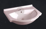 Biała ceramiczna umywalka meblowa Naturel Pro 61 x 51 cm z otworem na pro baterię pośrodku